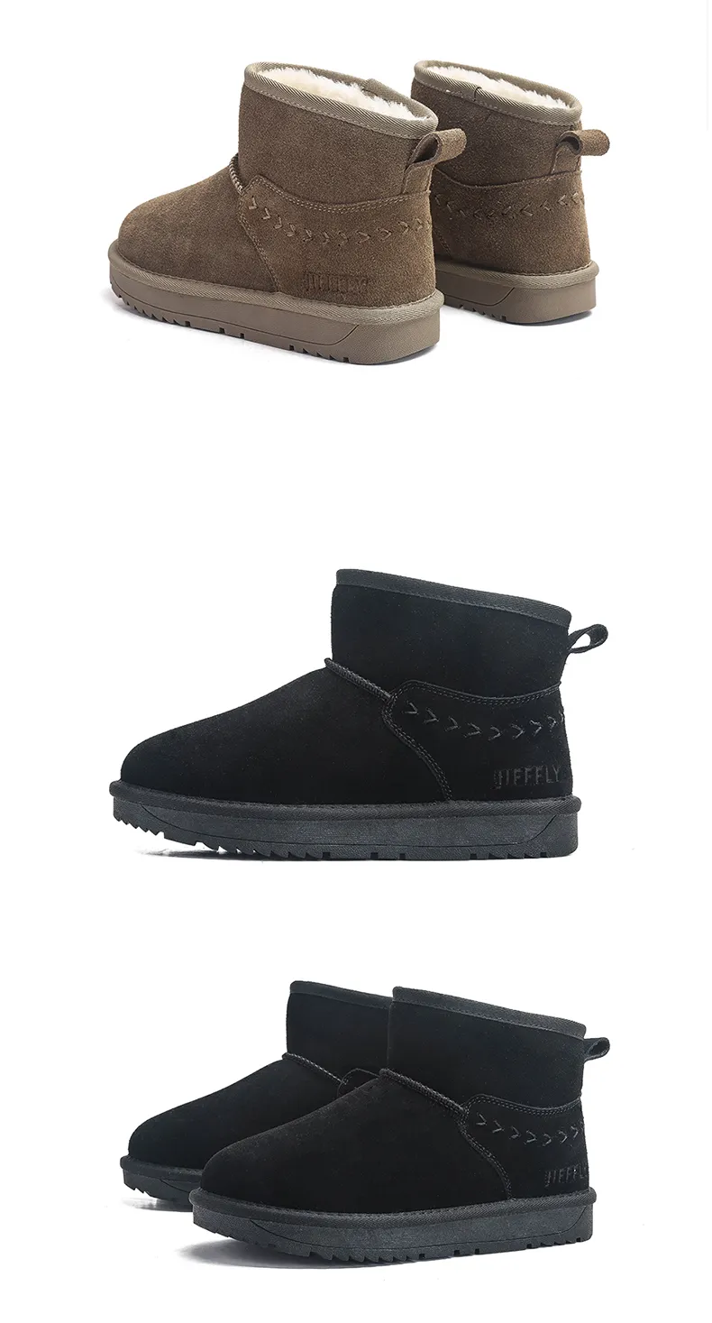 Jifffly Damen-Baumwollschuhe 2025 für Herbst und Winter, verdickte Schneestiefel mit dicker Sohle_voghion.com