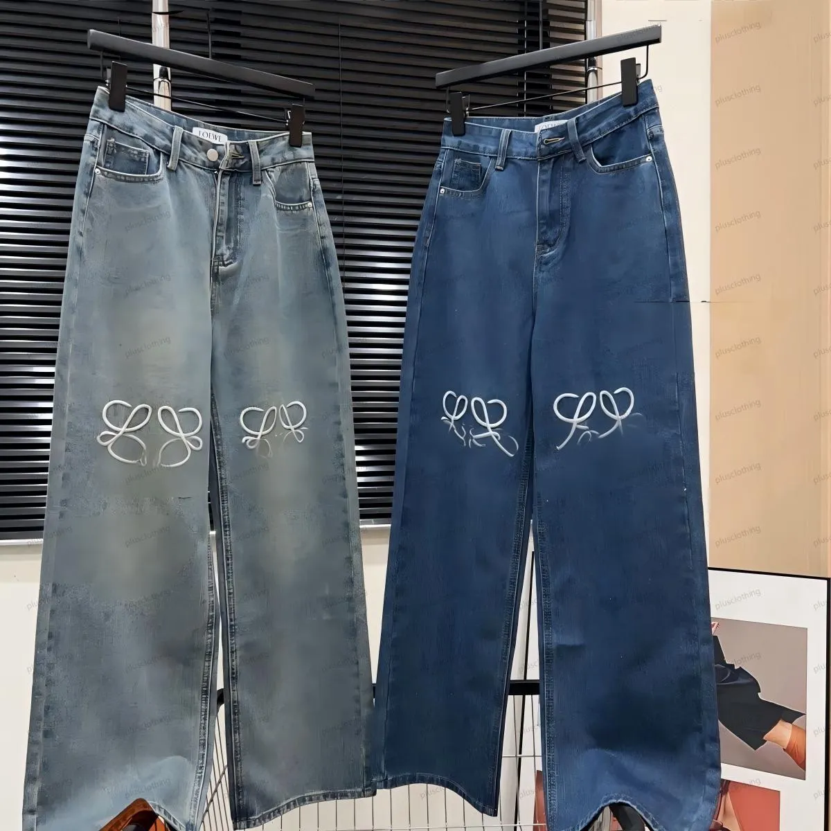 Jeans in denim moda donna pantaloni lunghi larghi solidi donna con pantaloni larghi Mujer versatili casual streetwear sfumati 200000345 Jeans in denim moda donna pantaloni lunghi larghi solidi donna con pantaloni larghi Mujer versatili casual streetwear sfumati 200000345