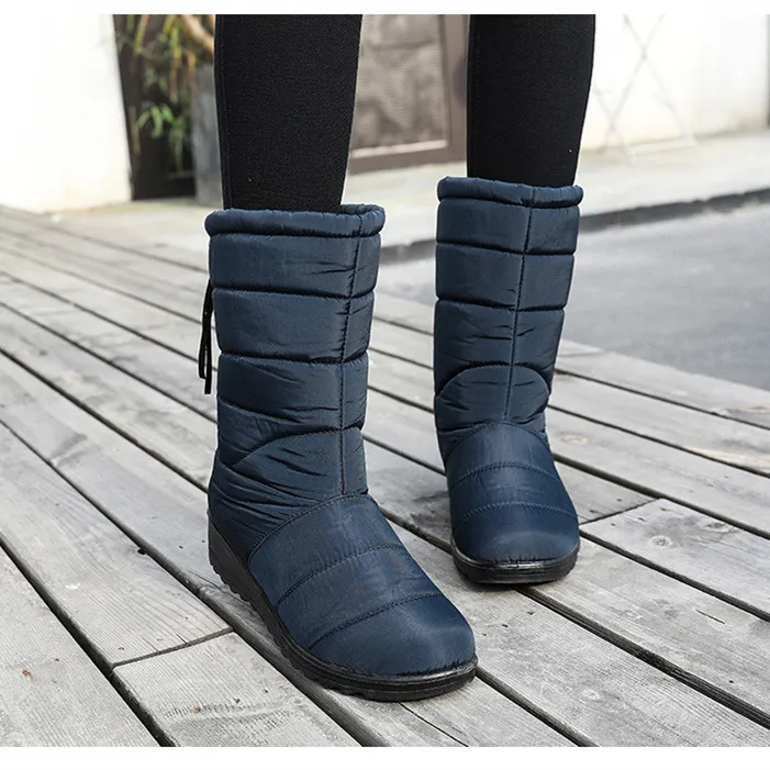 Free Delivery Designer Woman Short Boots With Plush Insulation And Anti Slip Casual Cotton Shoes_voghion.com