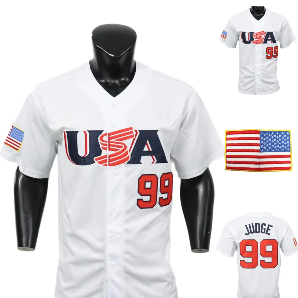 USA Baseball Jersey 2025 2026 WBC Aaron Judge, From Wowjersey