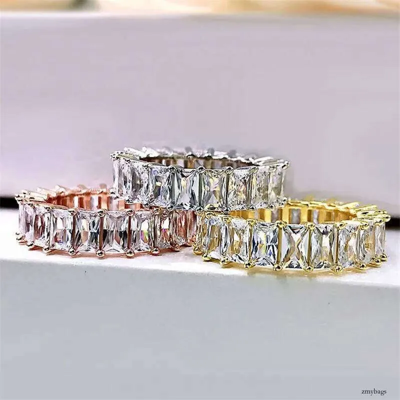 Choucong Brand Wedding Rings Simple Fashion Jewelry Top Sell Sier Radiant Cut White Topaz CZ Dia Eternity Women_voghion.com
