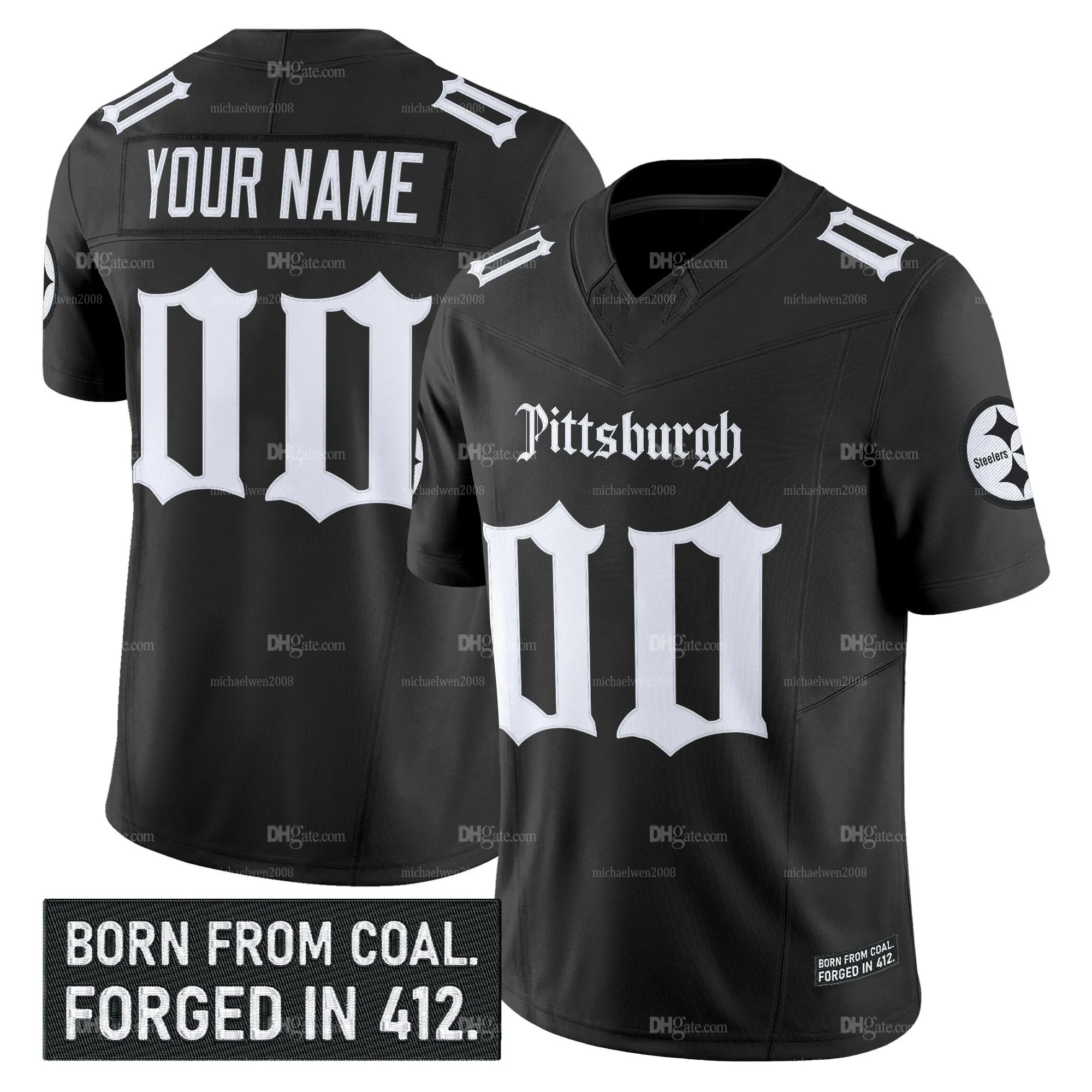 PittsburghSteeler 2025 Gothic Football Jersey  From