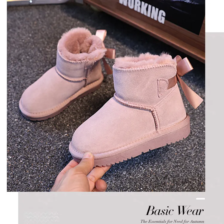 Botas de nieve de diseño para mujer con entresuela de algodón, envío gratis, aislamiento de felpa y cómodas suelas de algodón._voghion.com