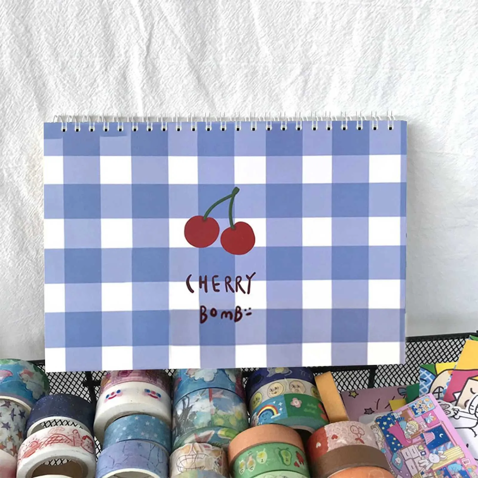 Aesthetic Notebook Sticker Cover: Reusable Sticker Collecting Notebook ...
