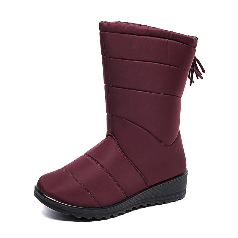 Free Delivery Designer Woman Short Boots With Plush Insulation And Anti Slip Casual Cotton Shoes_voghion.com