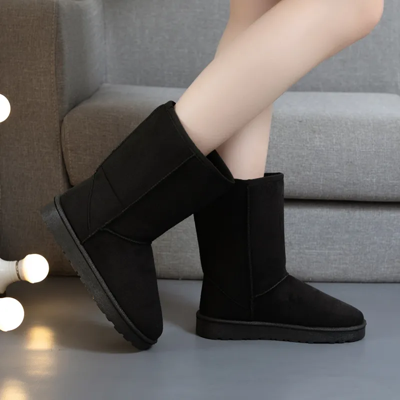 hot Free Delivery Designer Woman Comfortable Fleece Warm Midsole Wear Resistant And Non Slip Boots_voghion.com