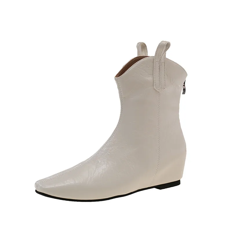 Free Delivery Designer Woman Mid Top Martin Warm Anti Slip And Wear Resistant Workwear Boots_voghion.com