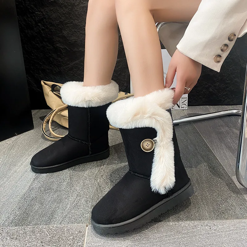 new Free Delivery Designer Woman Fashionable Single With Slim Midsole And Thick Heel Motorcycle Boots_voghion.com