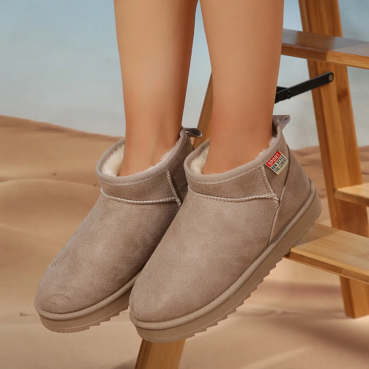 Women's Plush Lined Snow Boots For Winter Comfort And Warmth_voghion.com