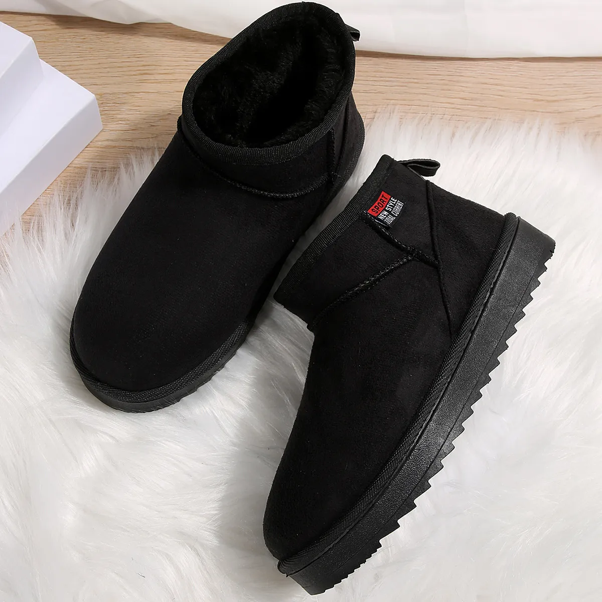 Women's Plush Lined Snow Boots For Winter Comfort And Warmth_voghion.com