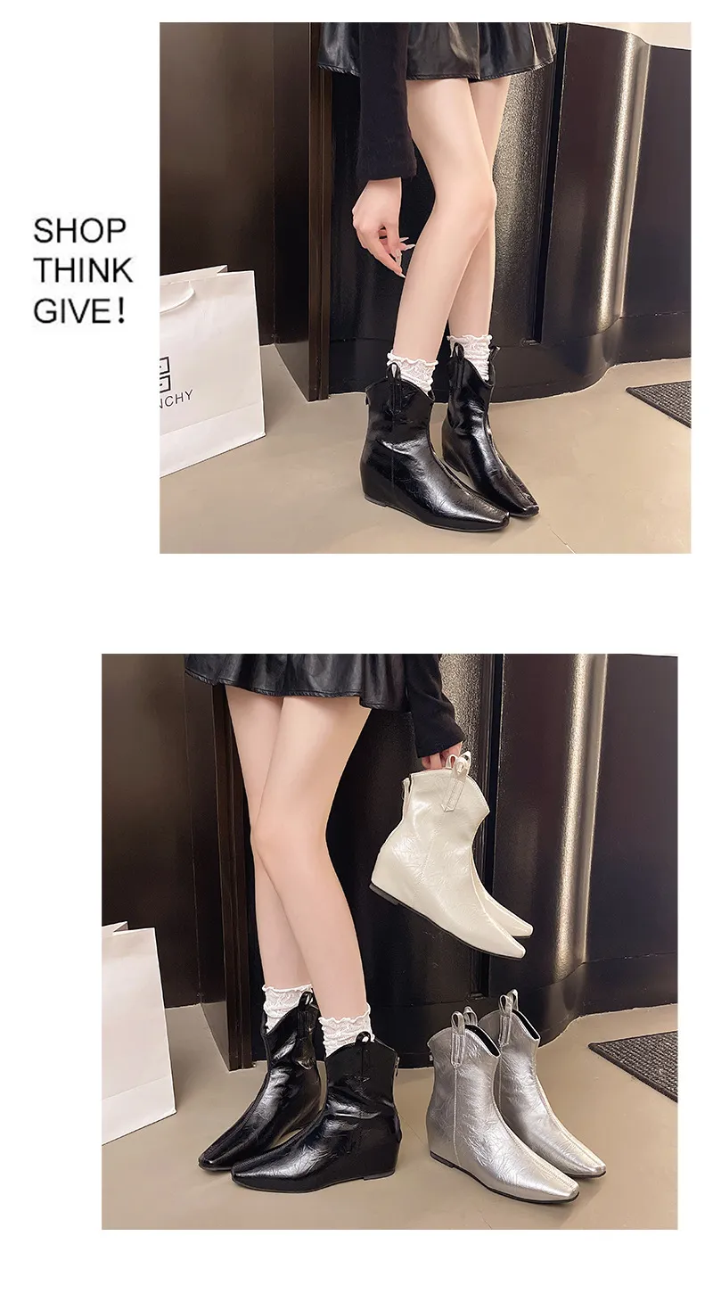 Designer Women's Mid Top Martin Boots Warm Anti Slip Work Boots_voghion.com