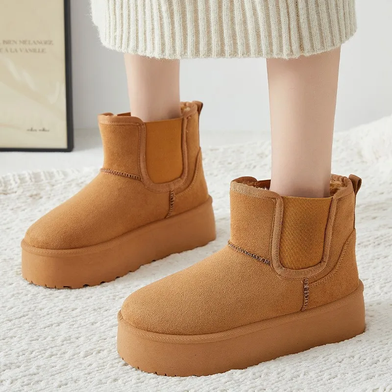 Free Delivery Designer Woman Short Low Cut Wear Resistant And Non Slip Casual Boots_voghion.com