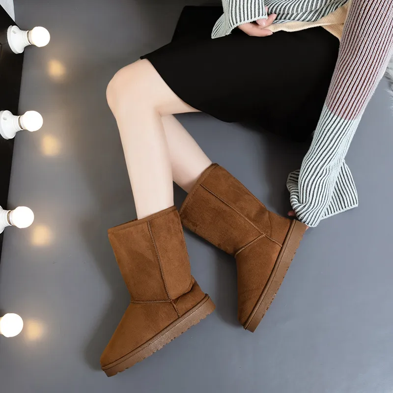 Women's Comfortable Warm Fleece Lined Hiking Boots Non-slip_voghion.com