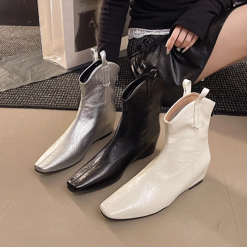 Free Delivery Designer Woman Mid Top Martin Warm Anti Slip And Wear Resistant Workwear Boots_voghion.com