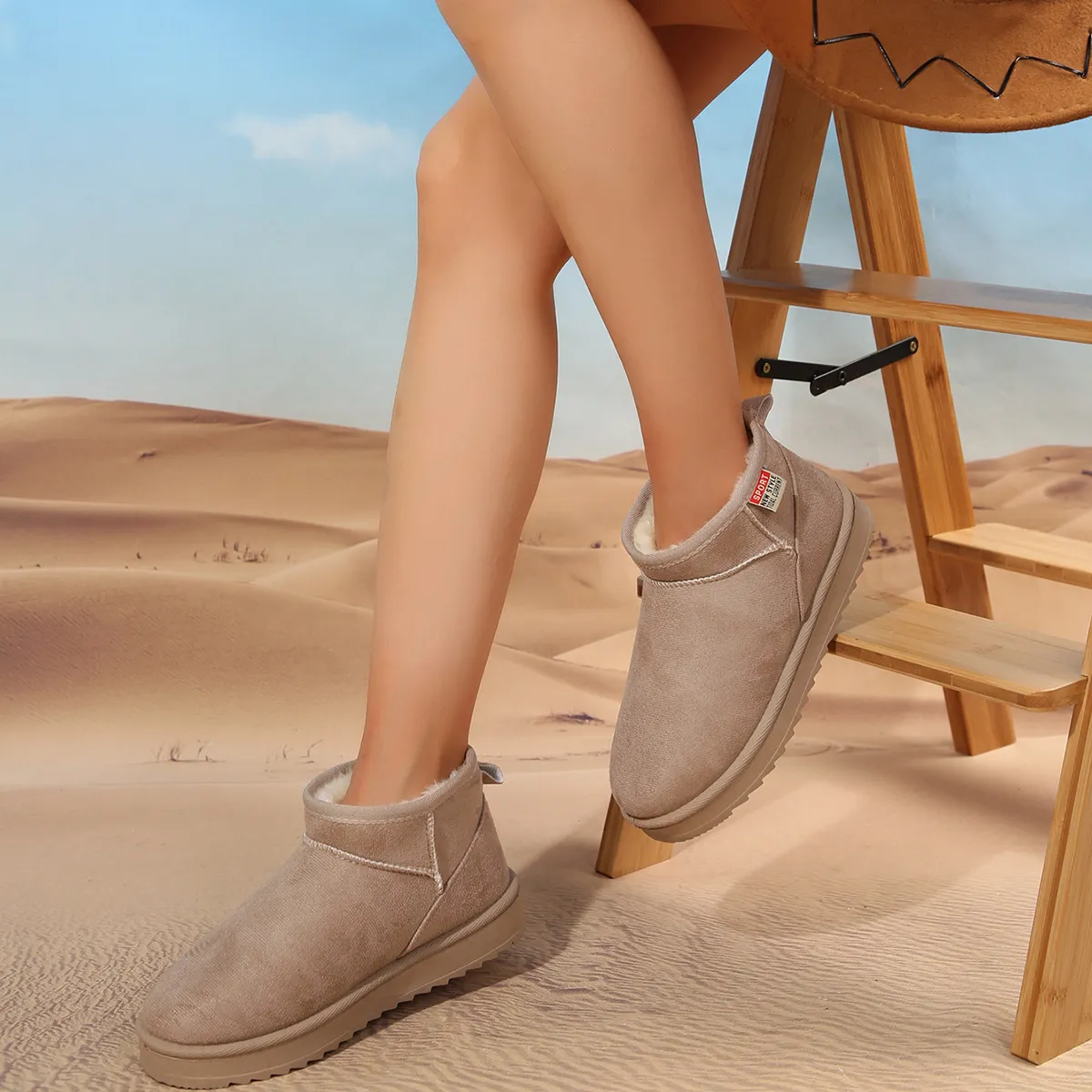 Women's Plush Lined Snow Boots For Winter Comfort And Warmth_voghion.com