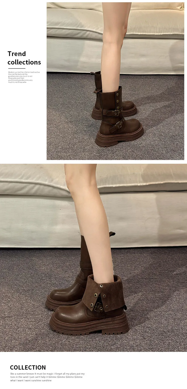 hot Free Delivery Designer Woman Martin Short Wear Resistant Anti Slip Comfortable Daily Boots_voghion.com