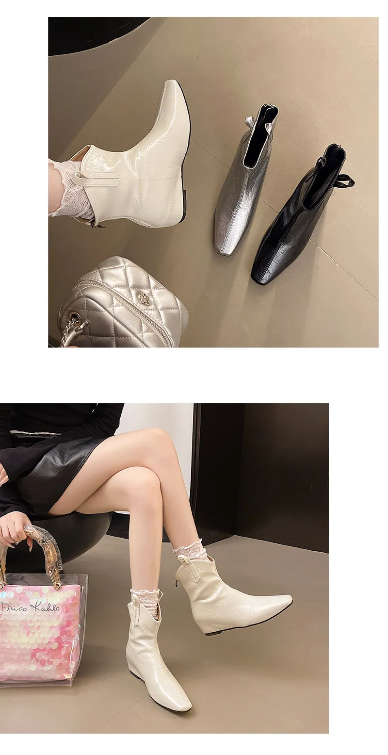 Designer Women's Mid Top Martin Boots Warm Anti Slip Work Boots_voghion.com
