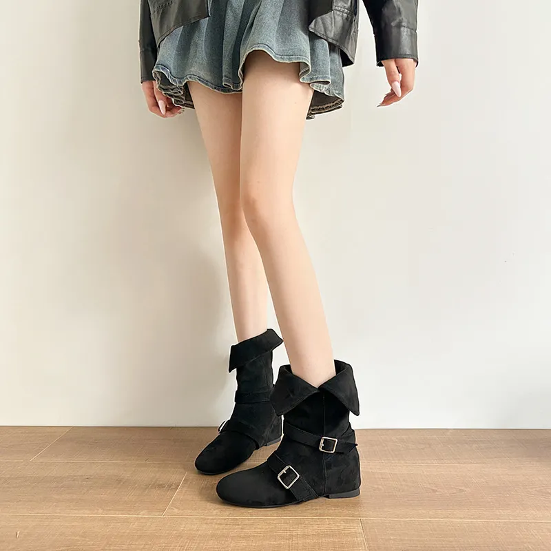 Nuevas botas Martin de diseño para mujer, con envío gratuito, elegantes y cómodas, ideales para ir al trabajo._voghion.com