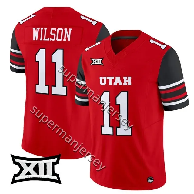 Utah Utes College Football Jersey Stitched Isaac Wilson, Rising