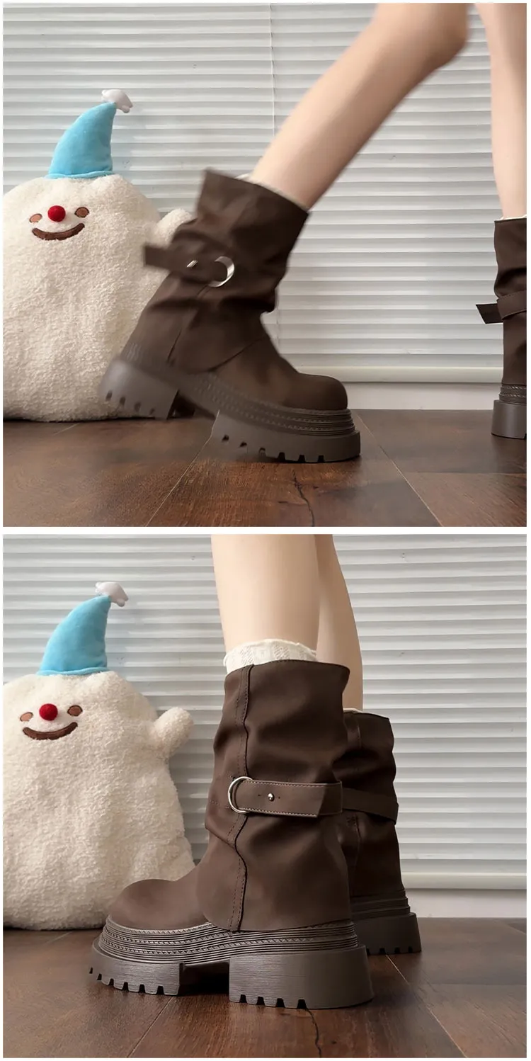 hot Free Delivery Designer Woman Cotton Boots Fashionable Minimalist Martin Design With A Mid Length Boot That Appears_desvips.com