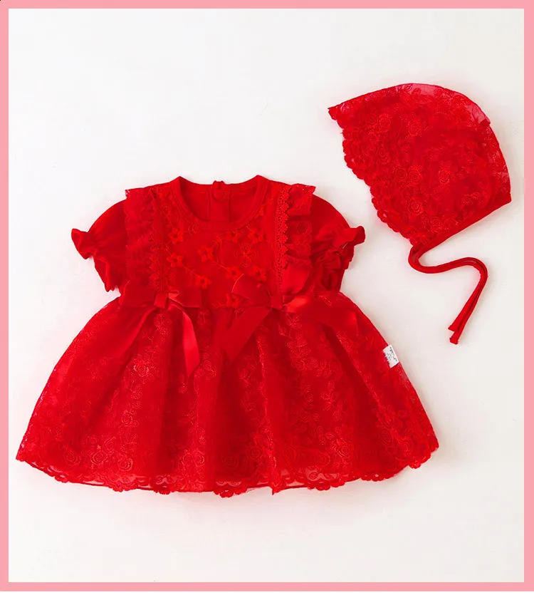infant formal dresses 0-3 months Newborn Baby Girl Dresses Clothes For 0-3 Month Set Party Birthday Dre –  mqtime main image 1