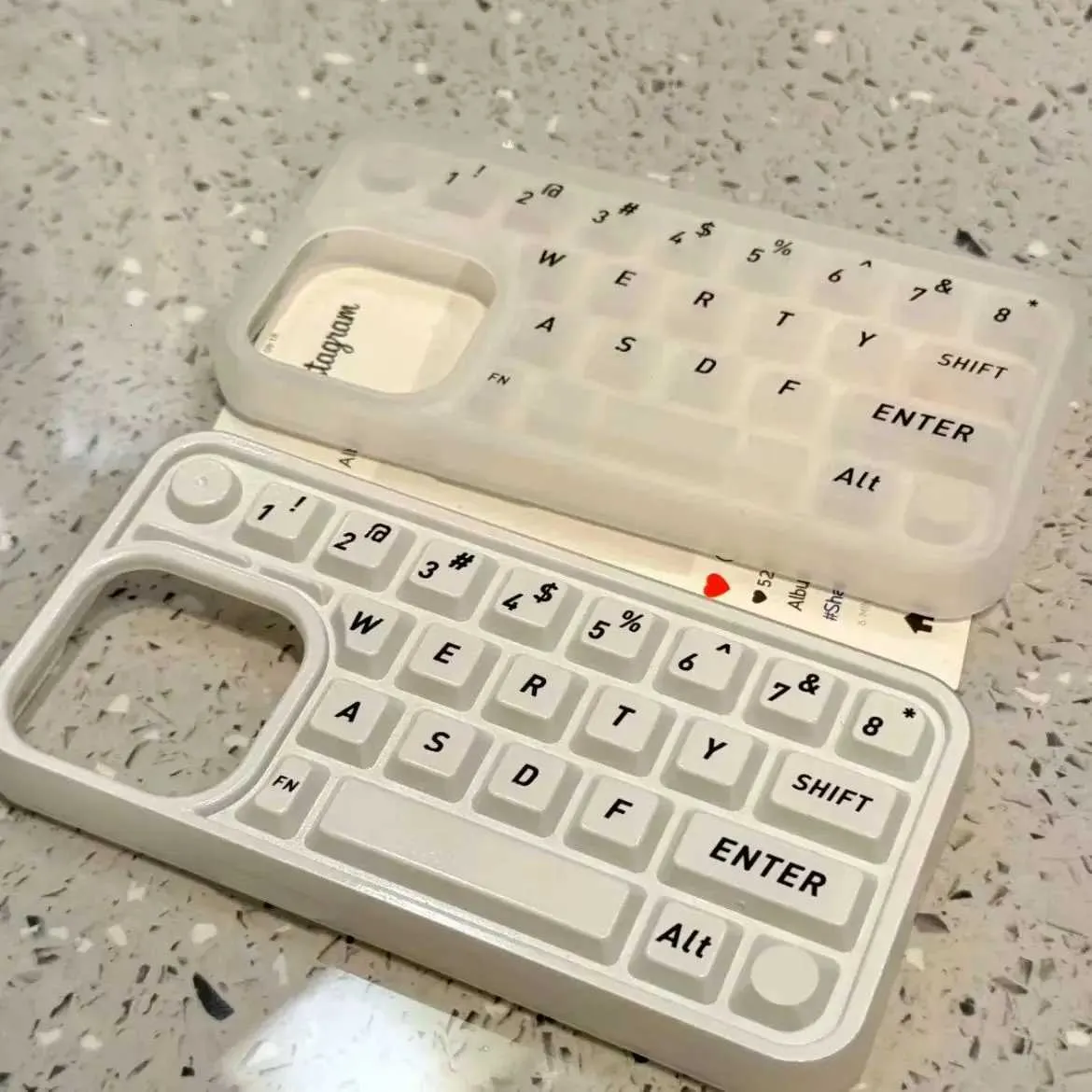 Water Resistant Plastic Keyboard Phone Case White... From Casual_love_l ...