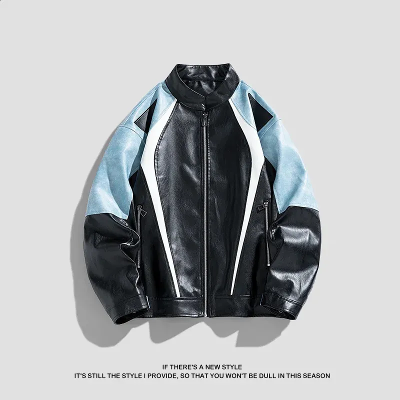 Vintage American Vintage Racing Wear Couple Leather Jacket Senior