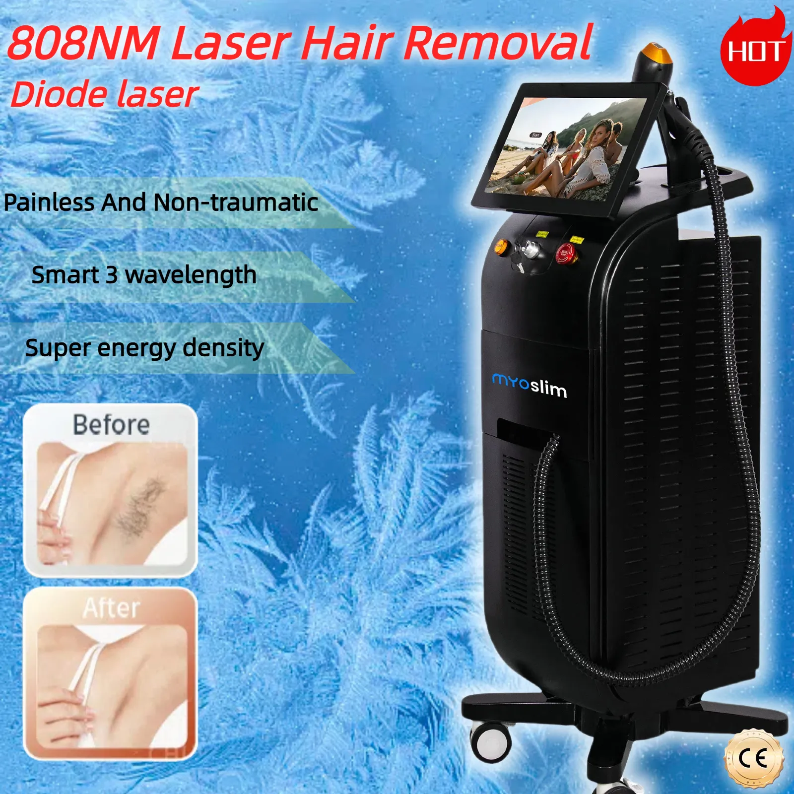 High Power 808nm Diode Laser Hair Removal Machine ... From Taixl04 ...