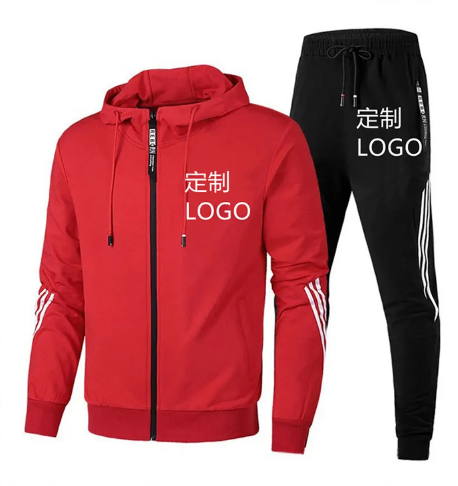 Sweats à Capuche Zippé Pour Hommes Hiver Chaud Veste Sport