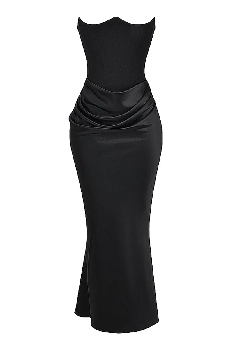 Women Dresses Strapless Boned Corset Satin Bodycon... From Luote, $31.65 In  Bulk | DHgate.Com