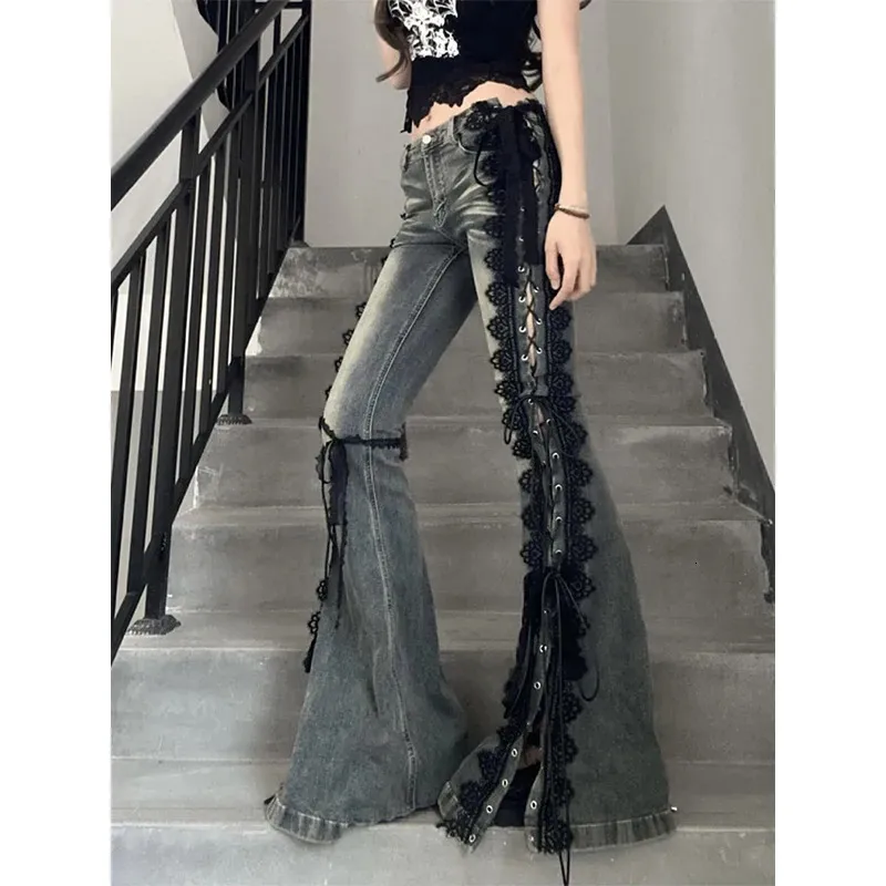 パンツ 00s wild party black flared denim Y2K パンツ 00s wild party black flared denim Y2K 00s wild party black