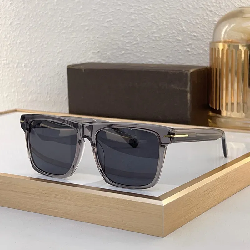 Polarized Retro Mirrored Square Sunglasses with Acetate Frame UV Protection Polarized Buckley Square Sunglasses For Men And Women  main image 4
