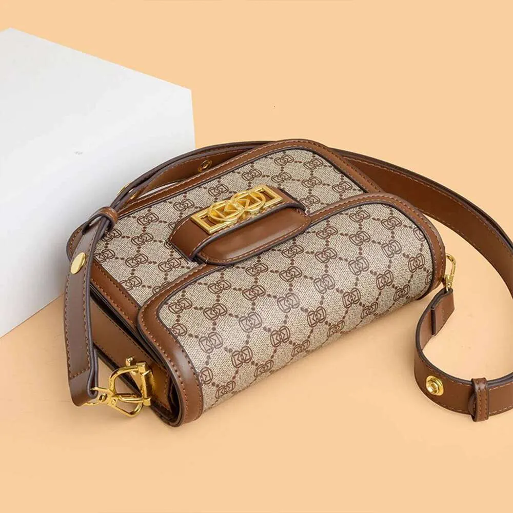 Ladies' Geometric Printed Lightweight Commuting Shoulder Bag, Fashionable And Versatile_voghion.com