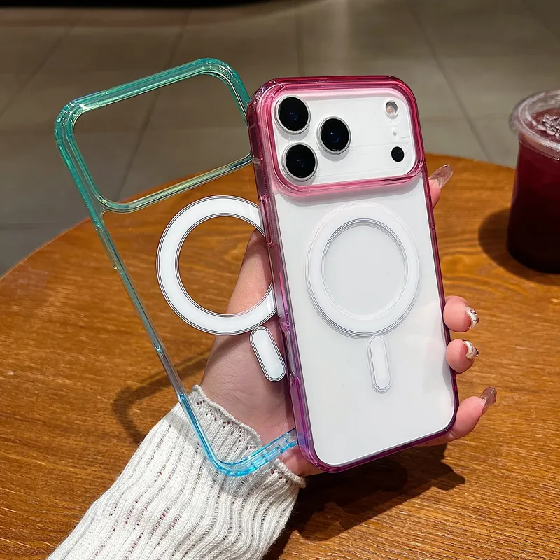 Custodia In TPU Magsafe Con Protezione Per Obiettivo GREEN ON Per - Foto 2