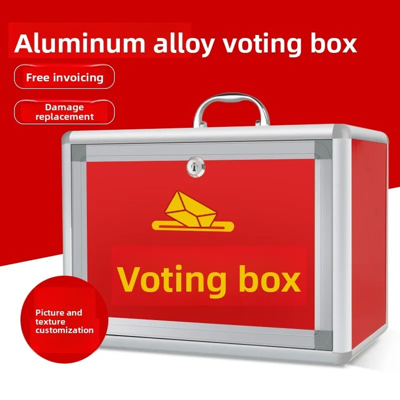 Handheld Transparent Red Acrylic Ballot Box, Medium... From ...