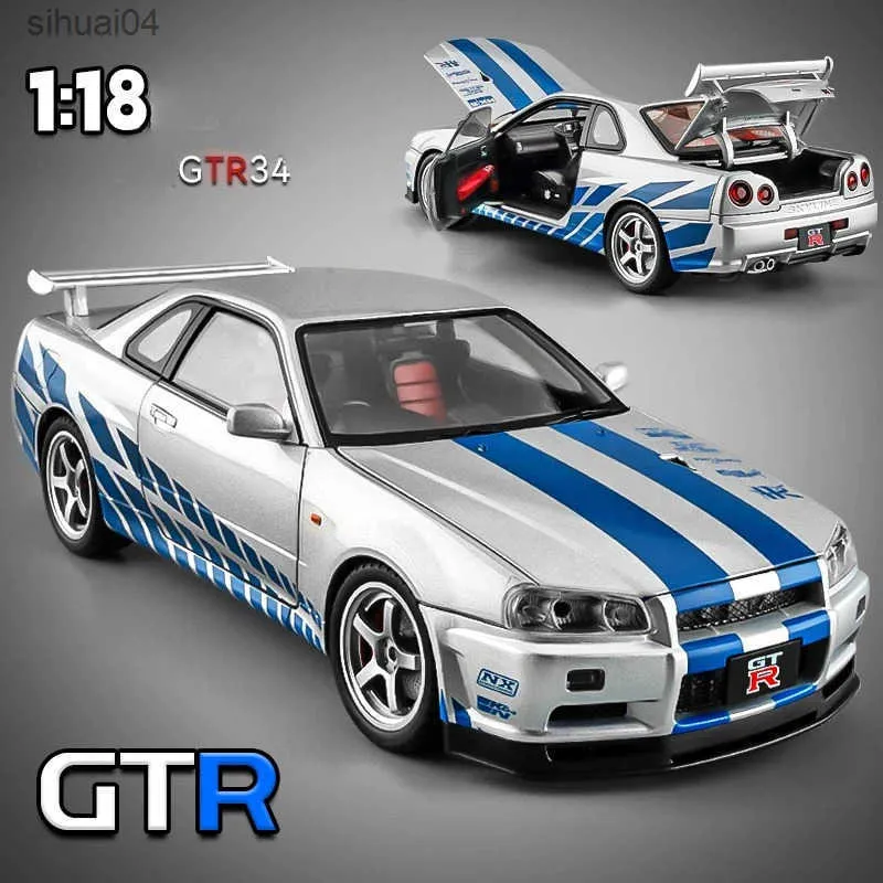 Nissan Skyline GT R R34 Diecast Car  Yi TL252.97 | DHgate