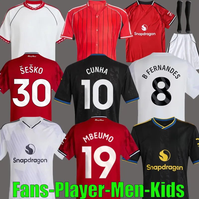 Save Big on Bulk Man United 2025 Jersey 2025 CUNHA MAINOO MBEUMO Man  Football Shirt Soccer Jersey Unitedjersey MARTINEZ CASEMIRO MAnchEsTeers 