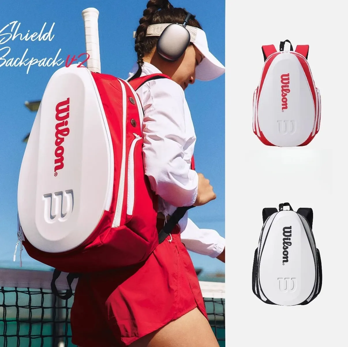 Tennis Racket Bag: Sport Backpack for Men and Women, Holds 1-2 Tennis ...