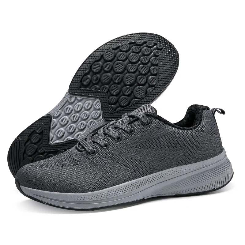 PROTECTCAMEL Designer Free Shipping Hot Selling Outdoor Running Casual Trainer Breathable Sports Shoes Black Grey_voghion.com