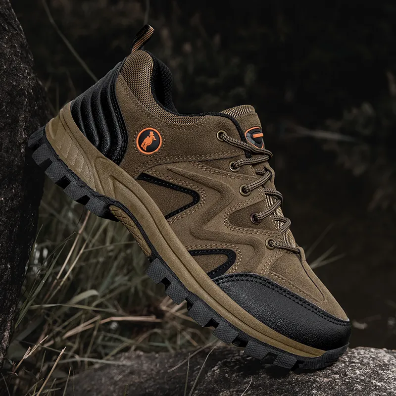 PROTECTCAMEL Designer Free Shipping Hot Outdoor Sports Running Trainer Anti-slip Comfortable Hiking Shoes For Men Brown_voghion.com