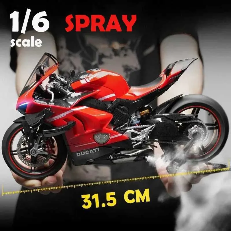 Ducati V4 Motorcycle Model 1/6 Scale Diecast Alloy Miniature