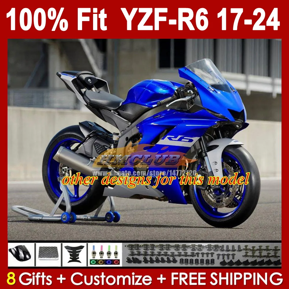 やす４ケース Aftermarket Bodywork Kit For 600CC Motorcycle Factory Blue