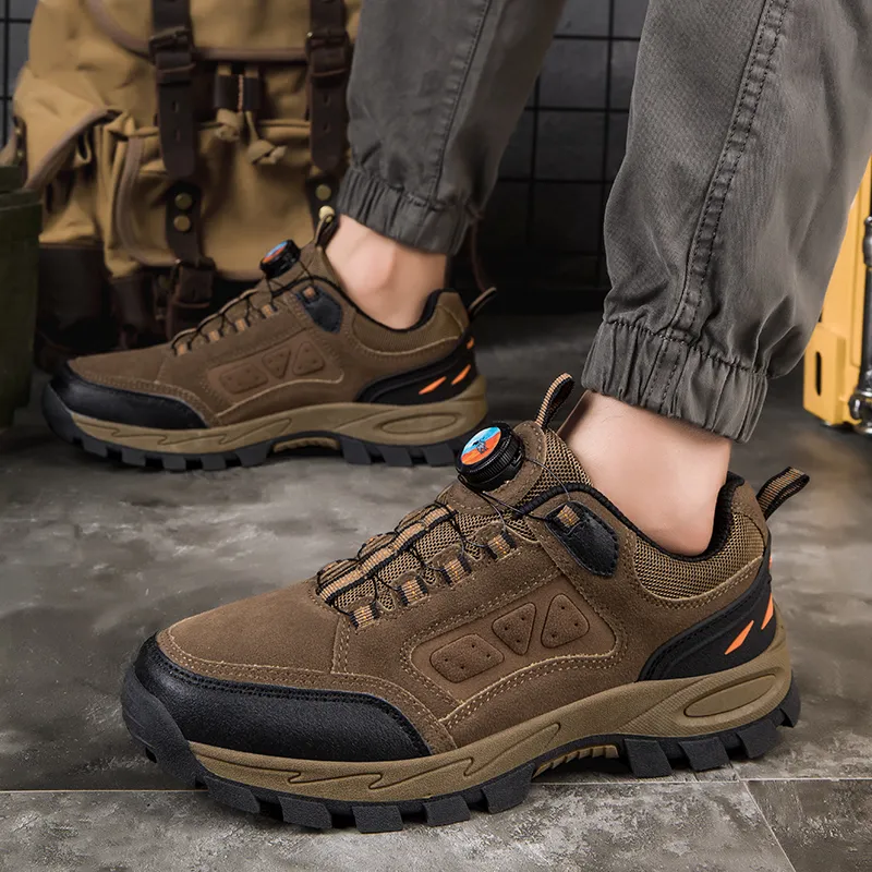 PROTECTCAMEL Designer Free Shipping Hot Outdoor Sports Running Trainer Anti-friction Anti-slip Hiking Shoes For Men Grey_voghion.com