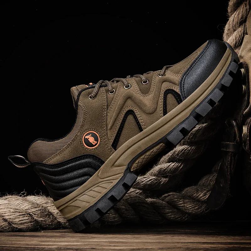 PROTECTCAMEL Designer Free Shipping Hot Outdoor Sports Running Trainer Anti-slip Comfortable Hiking Shoes For Men Brown_voghion.com