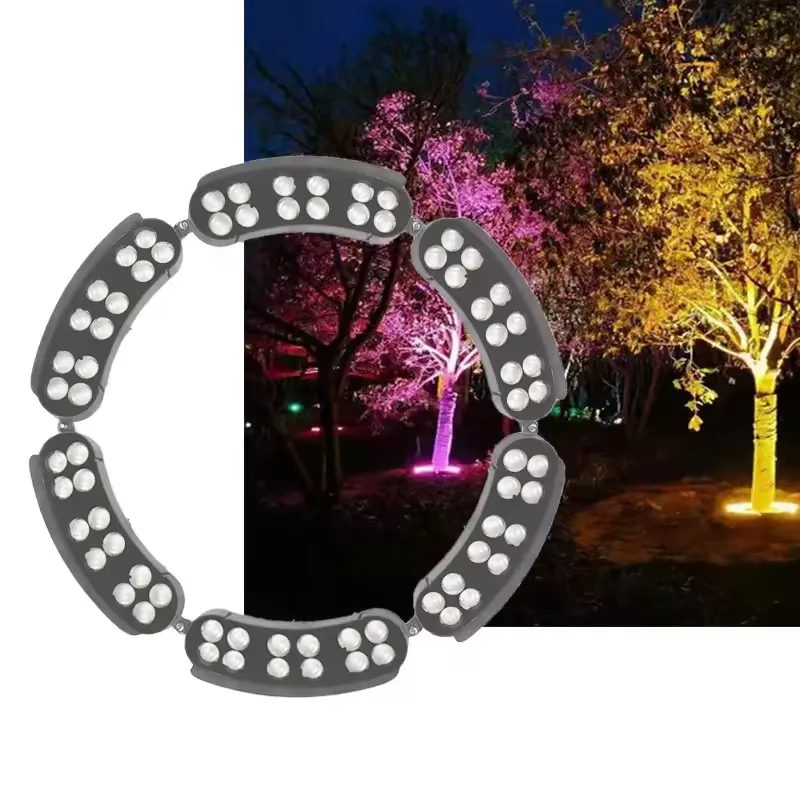 Palm Tree LED Ring Light Waterproof Outdoor Landscape Decoration For ...