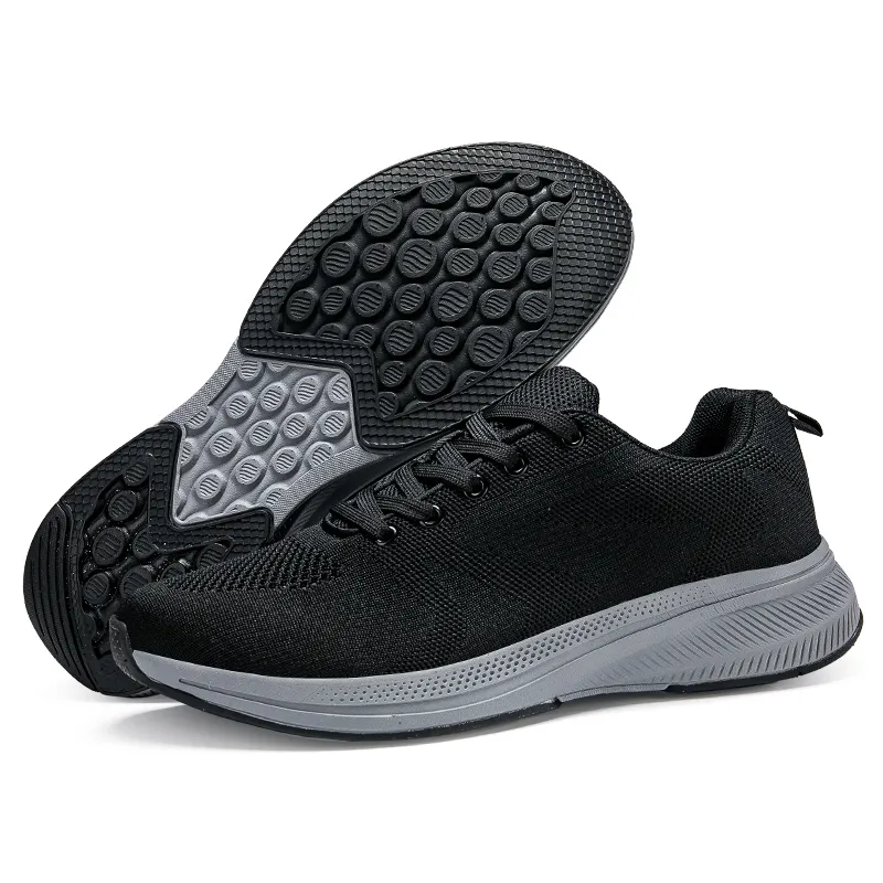 PROTECTCAMEL Designer Free Shipping Hot Selling Outdoor Running Casual Trainer Breathable Sports Shoes Black Grey_voghion.com