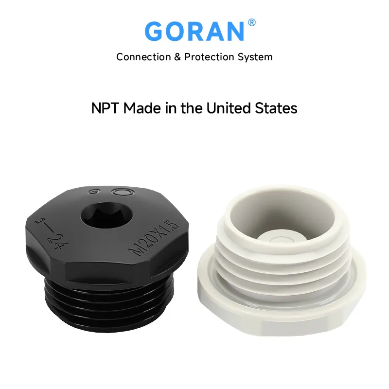 Cabinet Hole Plugs: Hexagonal Threaded Insert NPT USA Standard Nylon ...