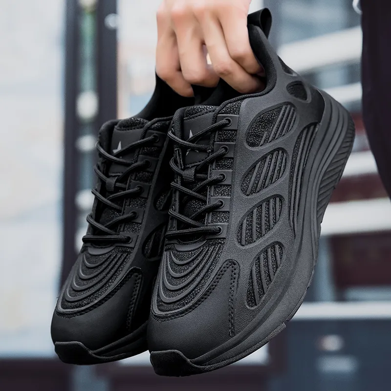 PROTECTCAMEL Designer Free Shipping Hot Outdoor Sports Running Anti-slip Anti-friction Hiking Shoes For Men Black_desvips.com