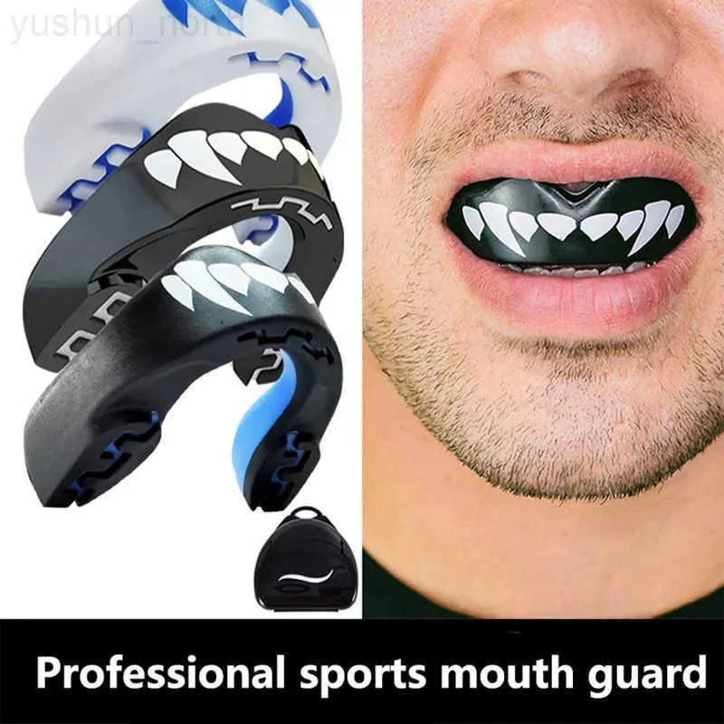 Double Layer Boxing Mouth Guard With Case 3D Teeth Protection For MMA ...