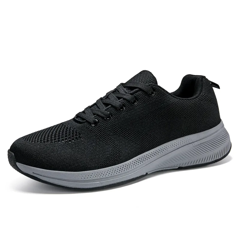 PROTECTCAMEL Designer Free Shipping Hot Selling Outdoor Running Casual Trainer Breathable Sports Shoes Black Grey_voghion.com